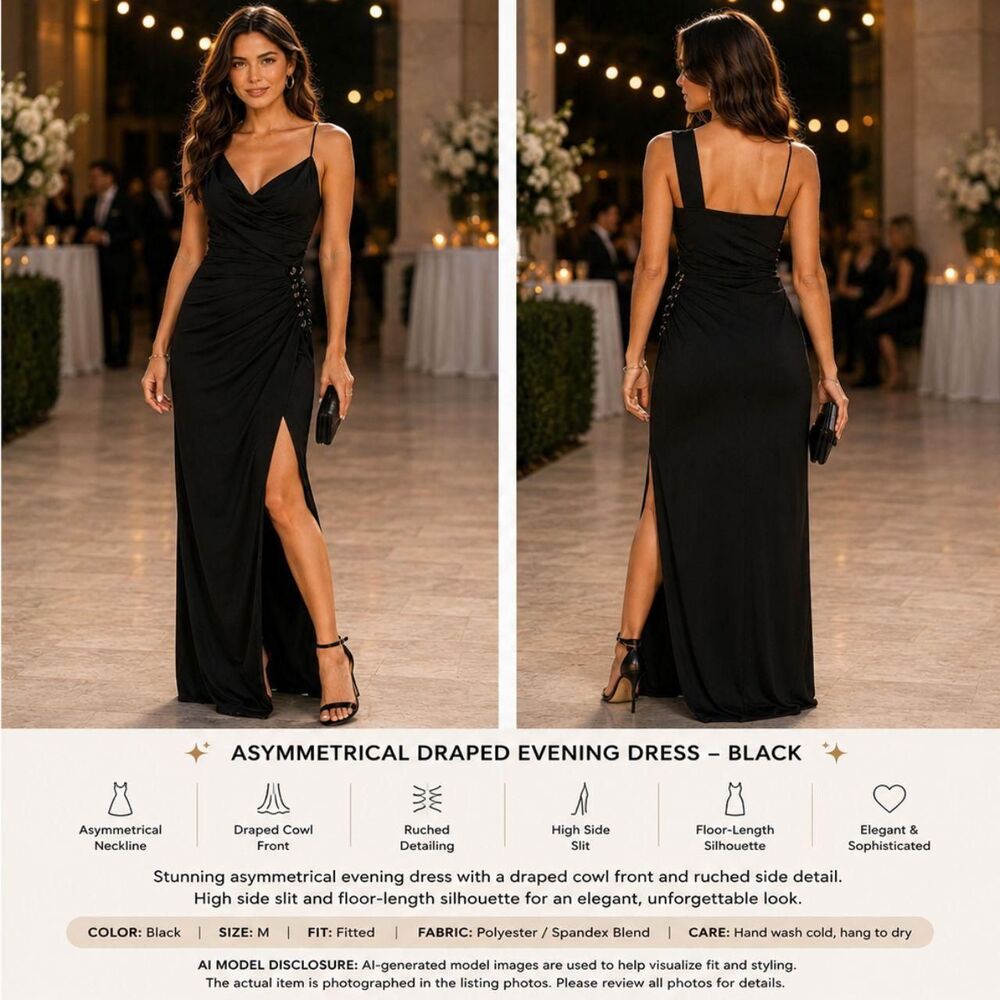 Sweet-storm Women's Black Dress